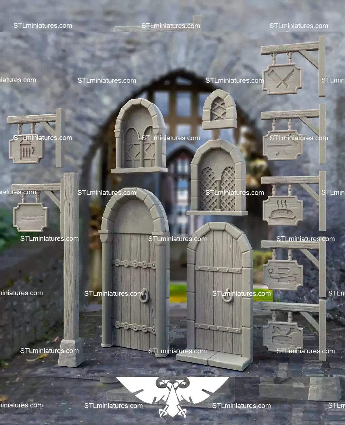 Doors and Windows STL 3D Printable Model