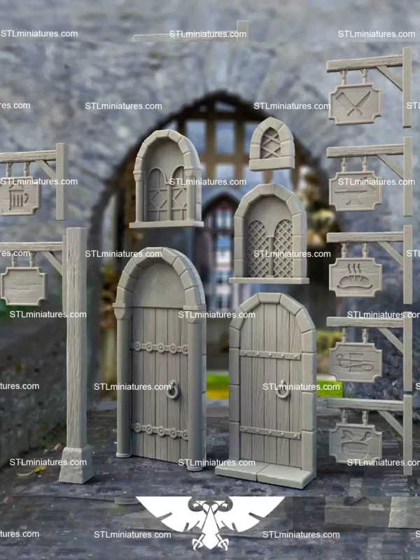 Doors and Windows STL 3D Printable Model