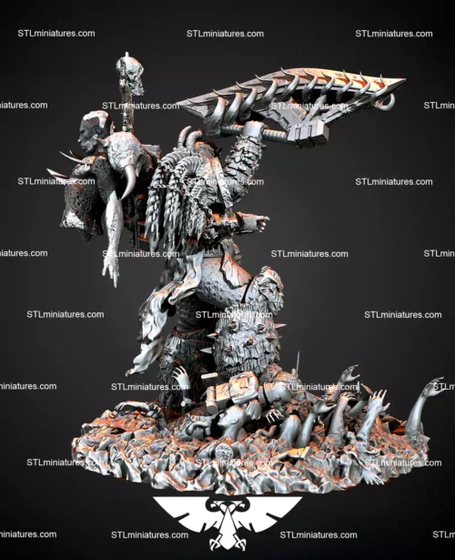 Khorne Warrior STL 3D Printable Model