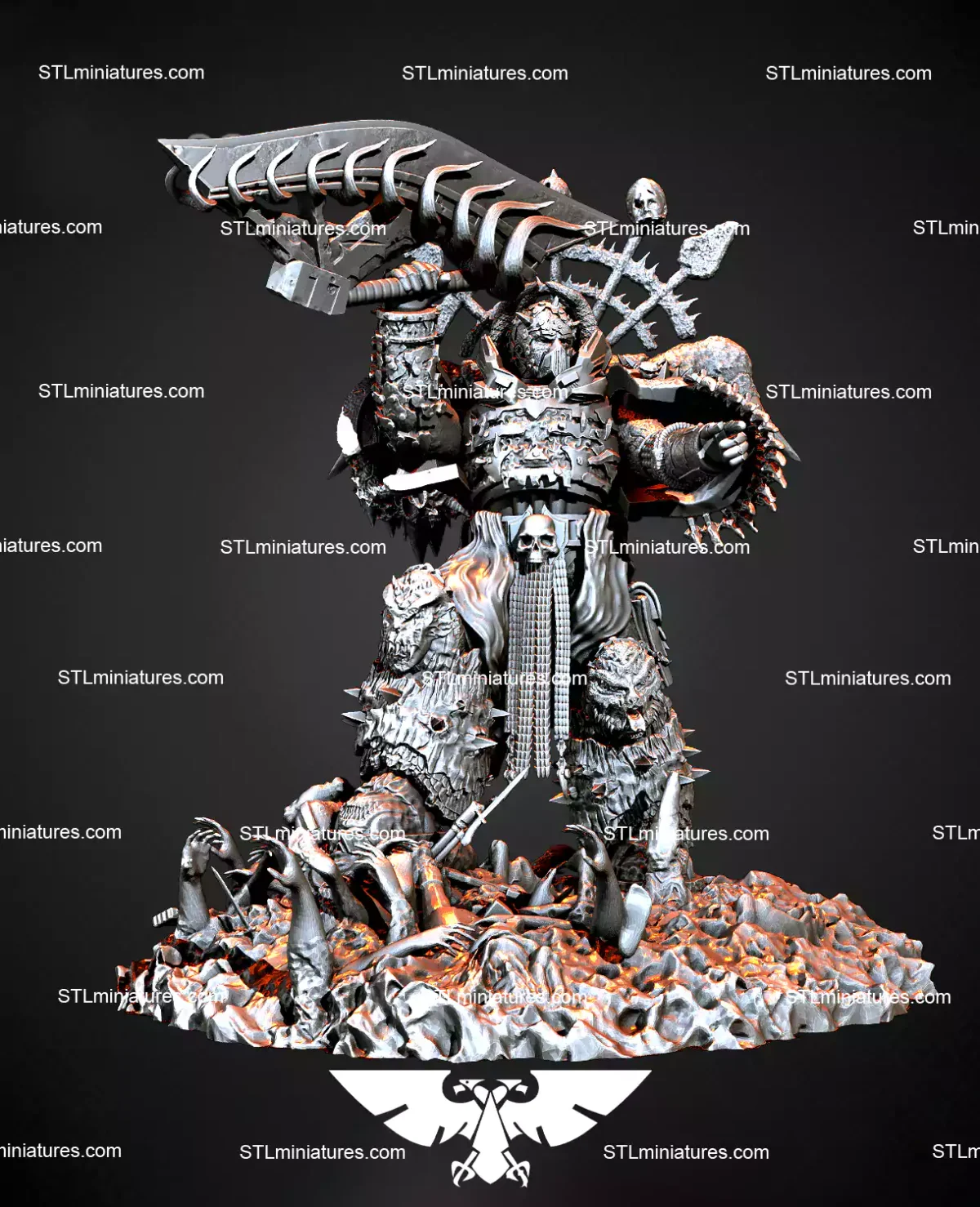 Khorne Warrior STL 3D Printable Model