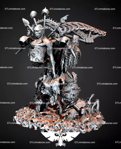 Khorne Warrior STL 3D Printable Model