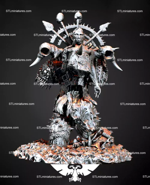 Khorne Warrior STL 3D Printable Model
