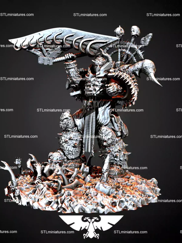 Khorne Warrior STL 3D Printable Model