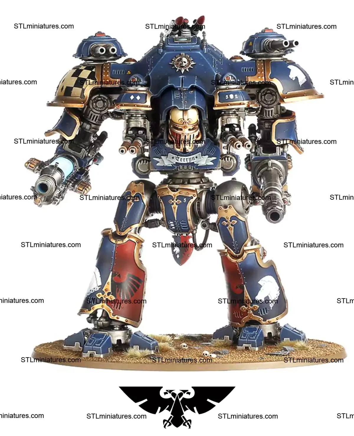Knight Castellan and Valiant 3D Printable