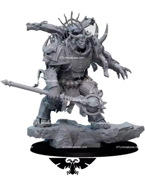 Warlock Demon STL 3D Printable Model