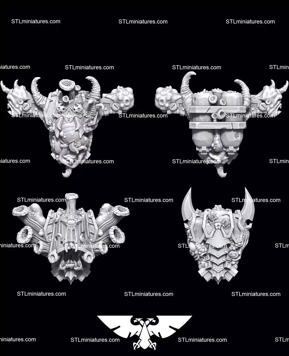 Set of 10 Plague Sons STL Files
