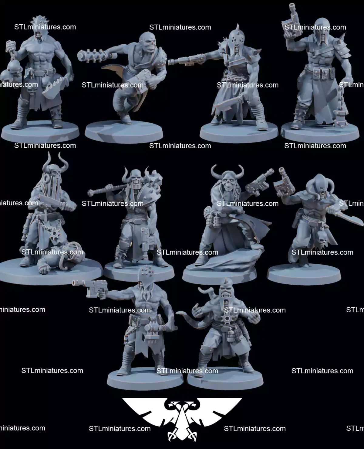 Corrupted Guard Sectarians STL 3D Priniting